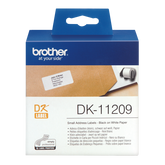 Brother Small Address Label Roll 62mm x 29mm 800 labels - DK11209